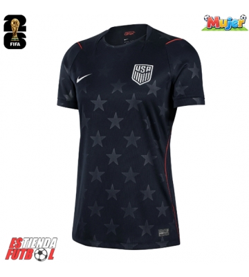 Estados Unidos Segunda Equipación Mujer Mundial 2026 Manga Corta